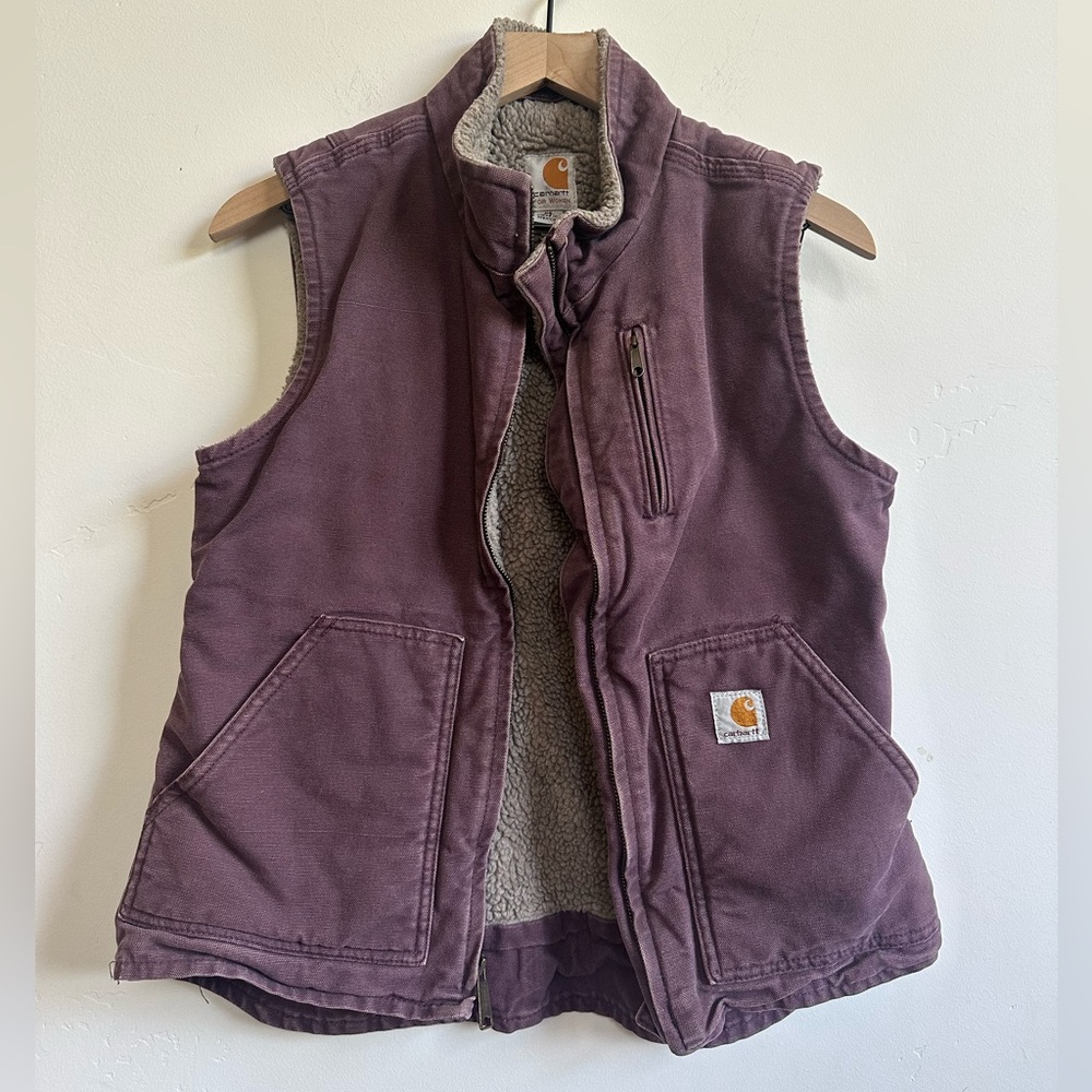 Carhartt Plum Workwear Sherpa Vest - Women’s XS (fits like a Small)